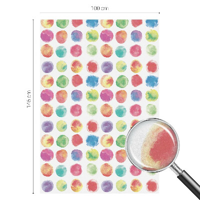 Zatmavovací fólie na okna Barevné kruhy