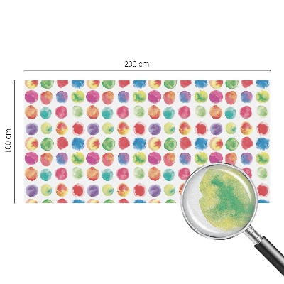 Zatmavovací fólie na okna Barevné kruhy