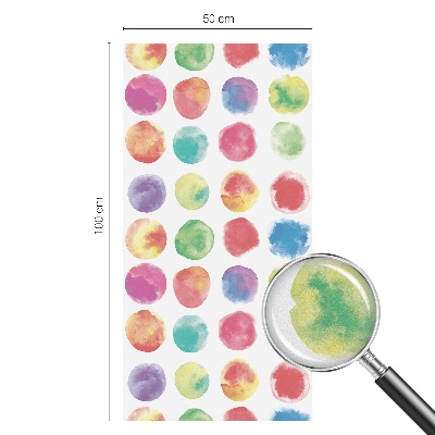 Zatmavovací fólie na okna Barevné kruhy