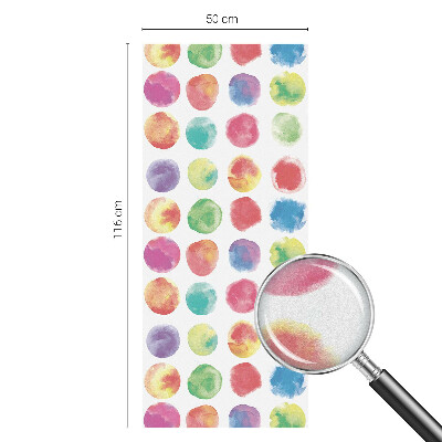 Zatmavovací fólie na okna Barevné kruhy