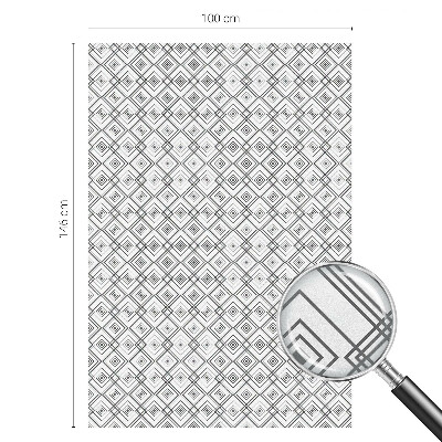 Neprůhledná fólie na sklo dveří Kosočtvercová harmonie