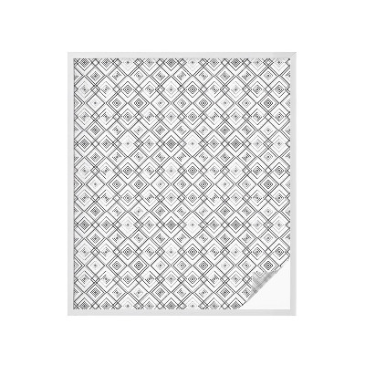 Neprůhledná fólie na sklo dveří Kosočtvercová harmonie