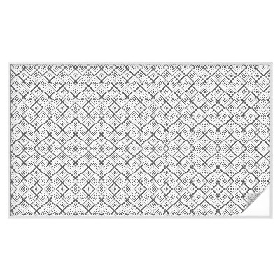 Neprůhledná fólie na sklo dveří Kosočtvercová harmonie