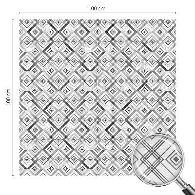 Neprůhledná fólie na sklo dveří Kosočtvercová harmonie