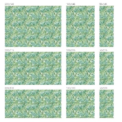 Dekorativní mléčná fólie na sklo Zelená kapradina