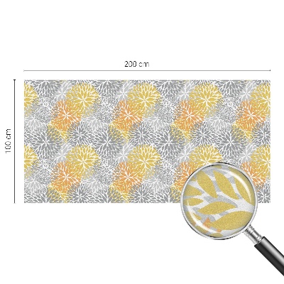 Zatmavovací fólie na okna Barevné květiny