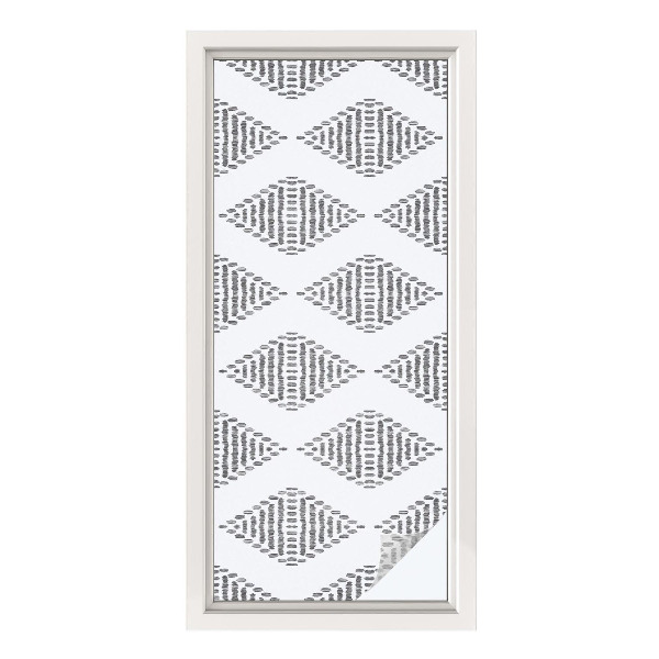 Neprůhledná fólie na sklo dveří Geometrické diamanty