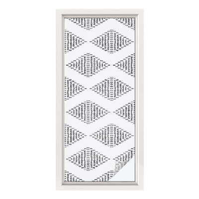 Neprůhledná fólie na sklo dveří Geometrické diamanty