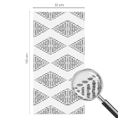 Neprůhledná fólie na sklo dveří Geometrické diamanty