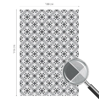 Dekorativní mléčná fólie na sklo Geometrické vzory