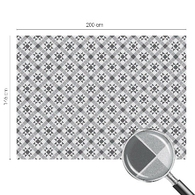 Dekorativní mléčná fólie na sklo Geometrické vzory