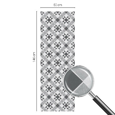 Dekorativní mléčná fólie na sklo Geometrické vzory