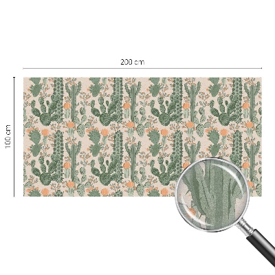 Neprůhledná fólie na sklo dveří Zelené sukulenty