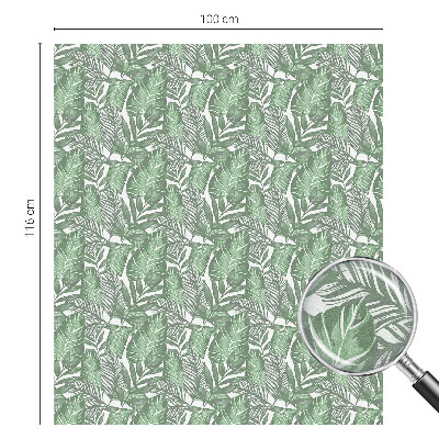 Privátní fólie na okno vitráž Zelená harmonie