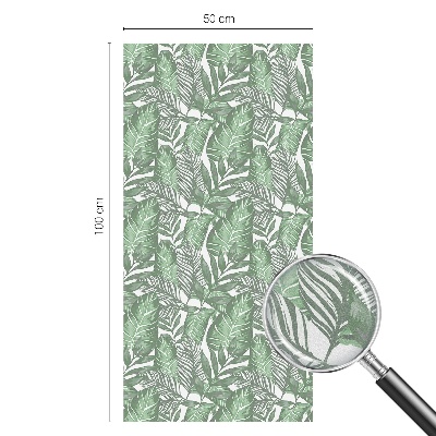 Privátní fólie na okno vitráž Zelená harmonie