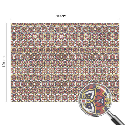 Dekorativní mléčná fólie na sklo Květinový ornament