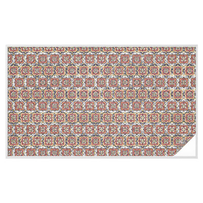 Dekorativní mléčná fólie na sklo Květinový ornament