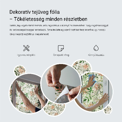 Protisluneční fólie na okna Květinová elegance