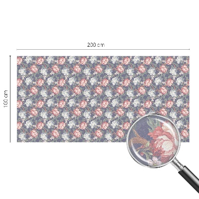 Neprůhledná fólie na sklo dveří Květinová elegance