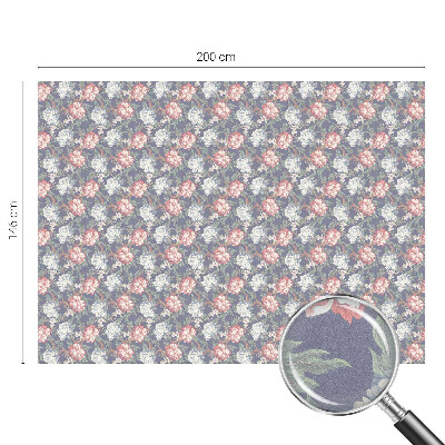 Neprůhledná fólie na sklo dveří Květinová elegance