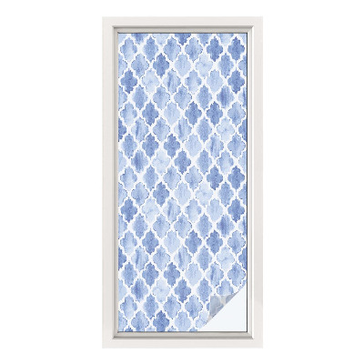 Privátní fólie na okno vitráž Akvarelová elegance