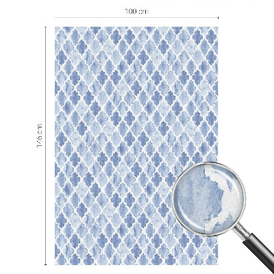 Privátní fólie na okno vitráž Akvarelová elegance