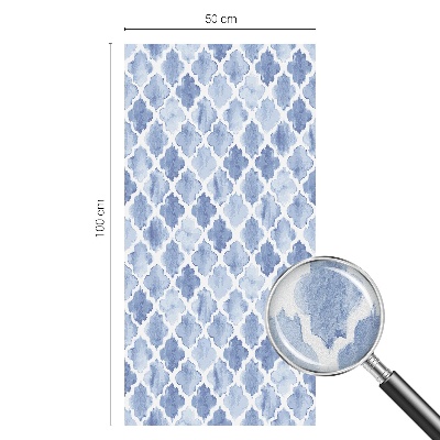 Privátní fólie na okno vitráž Akvarelová elegance