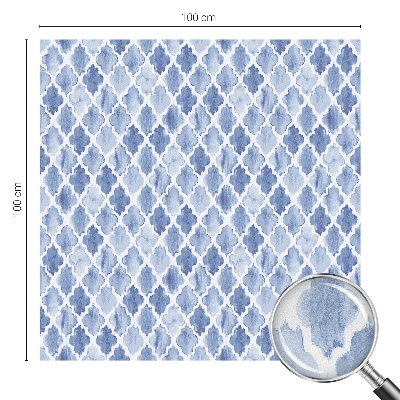 Privátní fólie na okno vitráž Akvarelová elegance