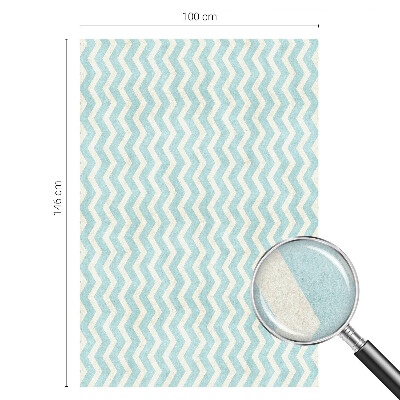 Protisluneční fólie na okna Modrý cikcak