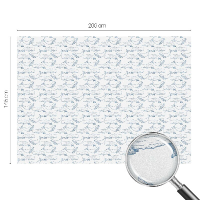 Dekorativní mléčná fólie na sklo Mořské inspirace