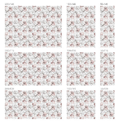 Privátní fólie na okno vitráž Růžové listy