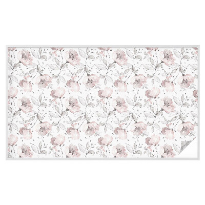 Privátní fólie na okno vitráž Růžové listy