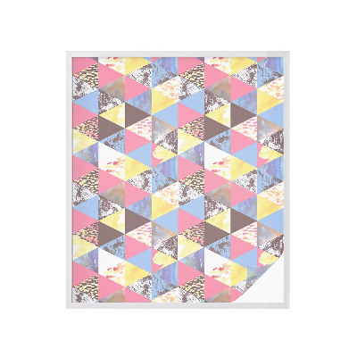 Neprůhledná fólie na sklo dveří Barevné trojúhelníky