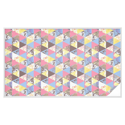 Neprůhledná fólie na sklo dveří Barevné trojúhelníky