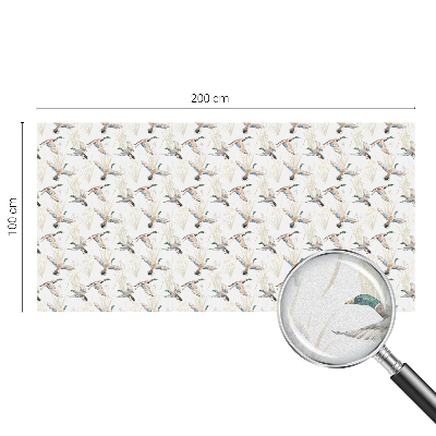 Dekorativní mléčná fólie na sklo Ptáci přírody