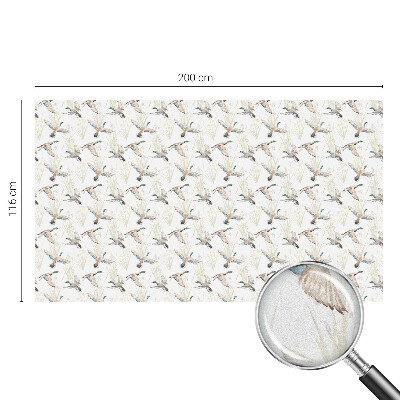 Dekorativní mléčná fólie na sklo Ptáci přírody