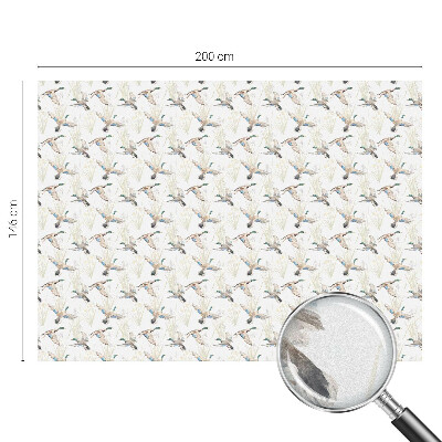 Dekorativní mléčná fólie na sklo Ptáci přírody