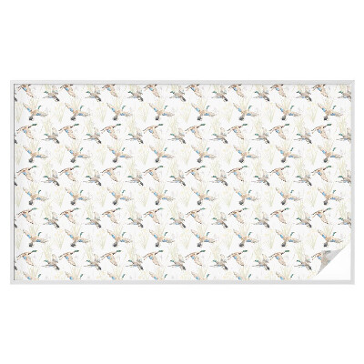 Dekorativní mléčná fólie na sklo Ptáci přírody