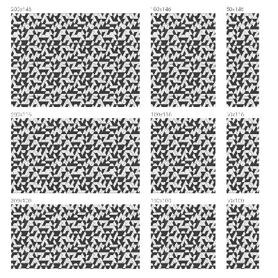 Zatmavovací fólie na okna Geometrické iluze