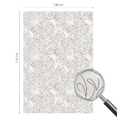 Privátní fólie na okno vitráž Rostlinná ozdoba