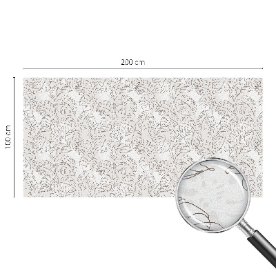 Privátní fólie na okno vitráž Rostlinná ozdoba