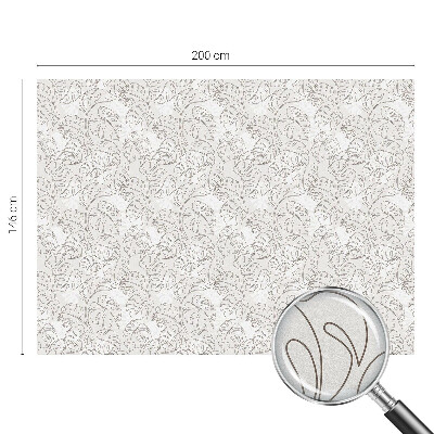 Privátní fólie na okno vitráž Rostlinná ozdoba