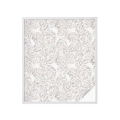 Privátní fólie na okno vitráž Rostlinná ozdoba