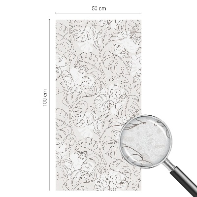 Privátní fólie na okno vitráž Rostlinná ozdoba