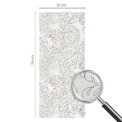 Privátní fólie na okno vitráž Rostlinná ozdoba