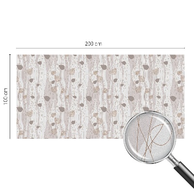 Neprůhledná fólie na sklo dveří Elegantní listy