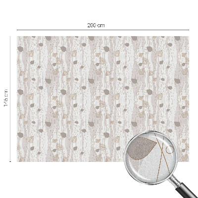 Neprůhledná fólie na sklo dveří Elegantní listy