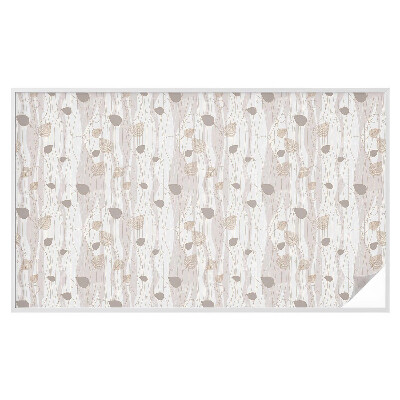 Neprůhledná fólie na sklo dveří Elegantní listy