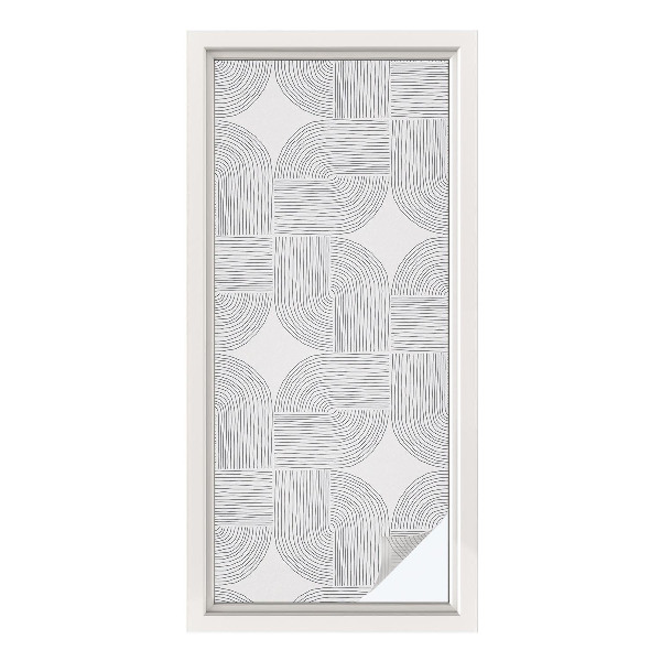 Neprůhledná fólie na sklo dveří Mírová symetrie