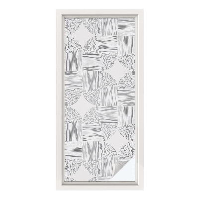 Neprůhledná fólie na sklo dveří Mírová symetrie